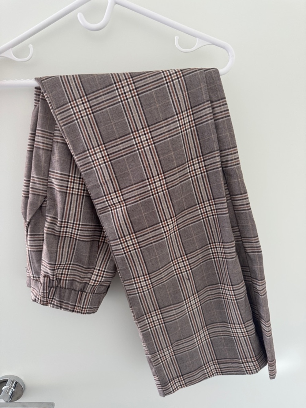 H&M Gray Plaid Trousers